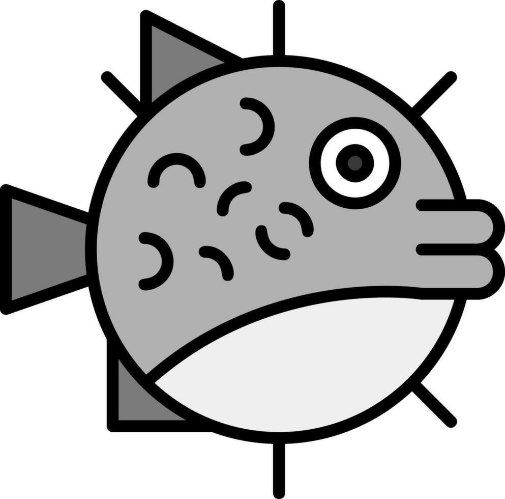 Puffer Fish Vector Icon