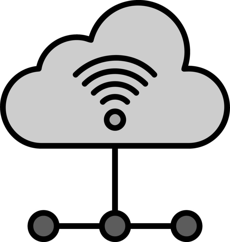 icono de vector de nube