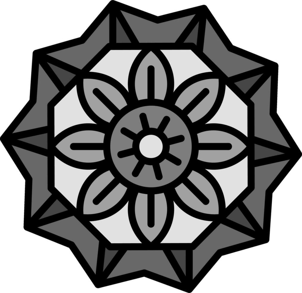 icono de vector de mandala