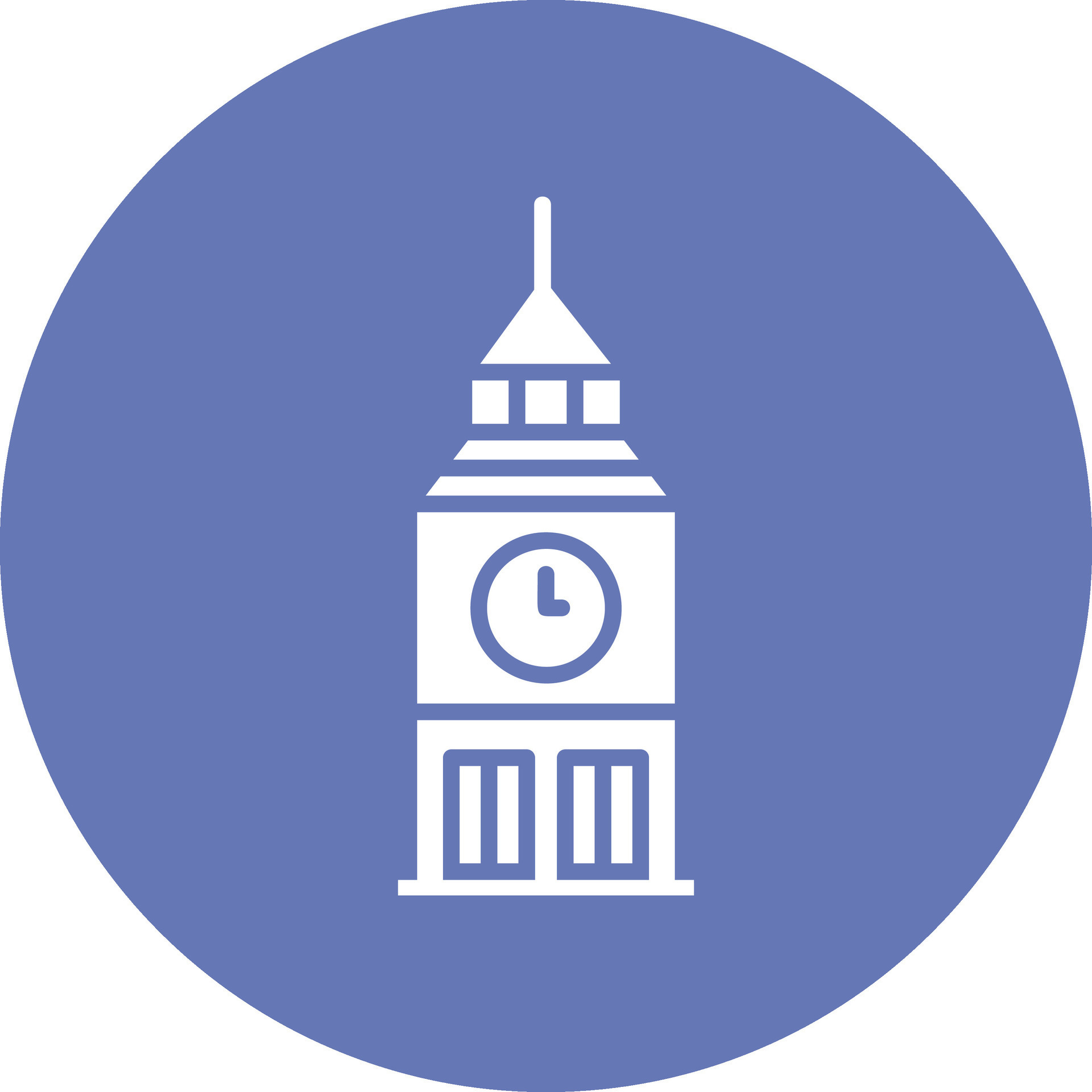 Clock Tower Vector Icon 31021932 Vector Art at Vecteezy