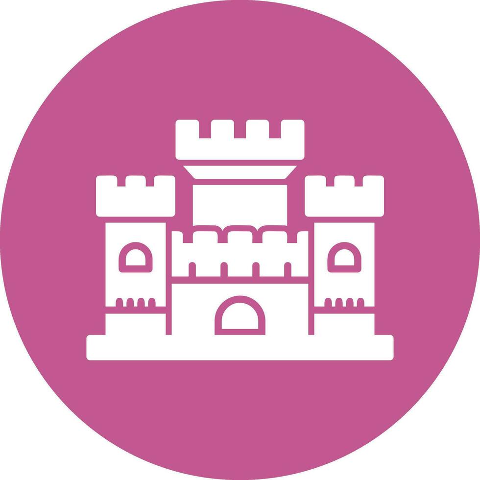 icono de vector de castillo