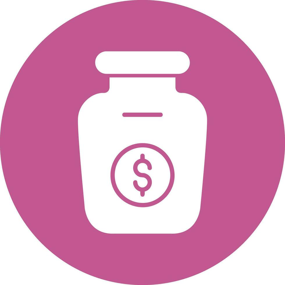 Money Jar Vector Icon