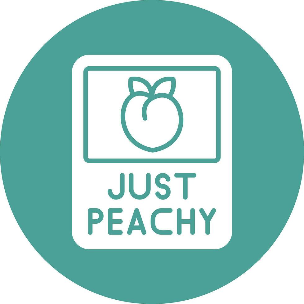 Just Peachy Vector Icon