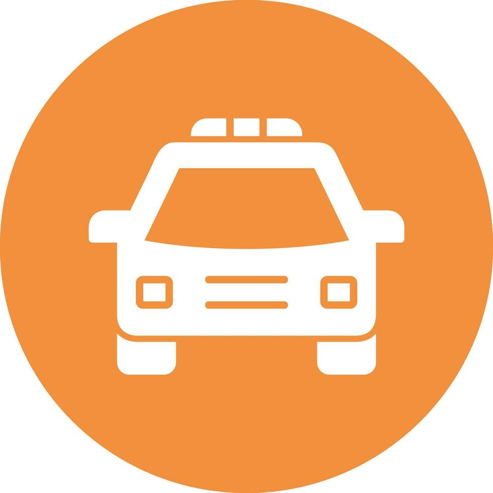 icono de vector de coche de policía