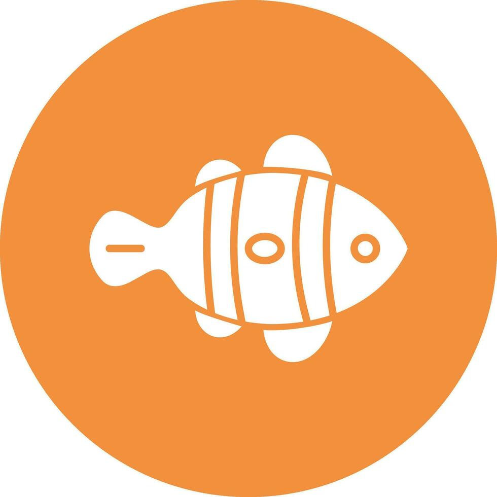 Clown Fish Vector Icon