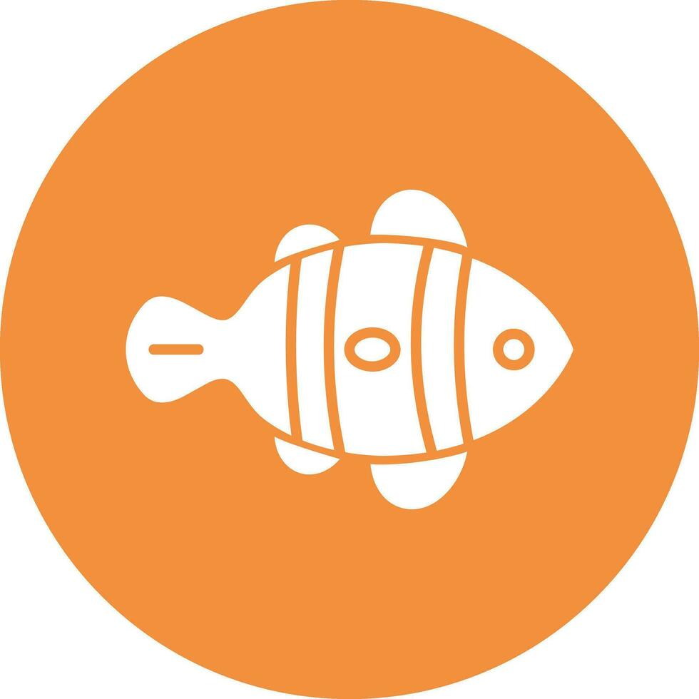 Clown Fish Vector Icon