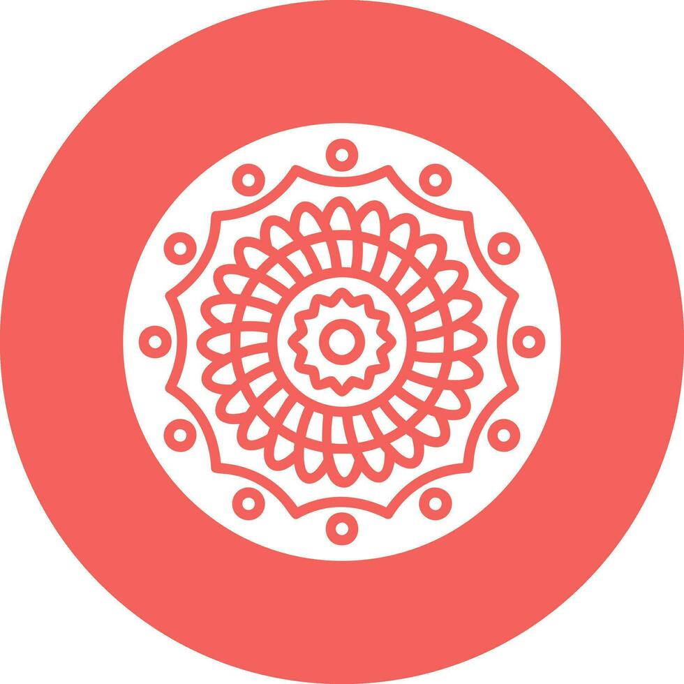 icono de vector de mandala