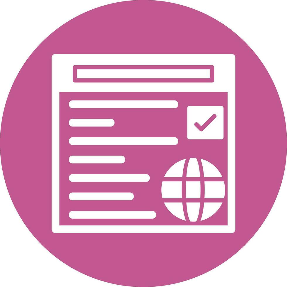 Web Browser Vector Icon