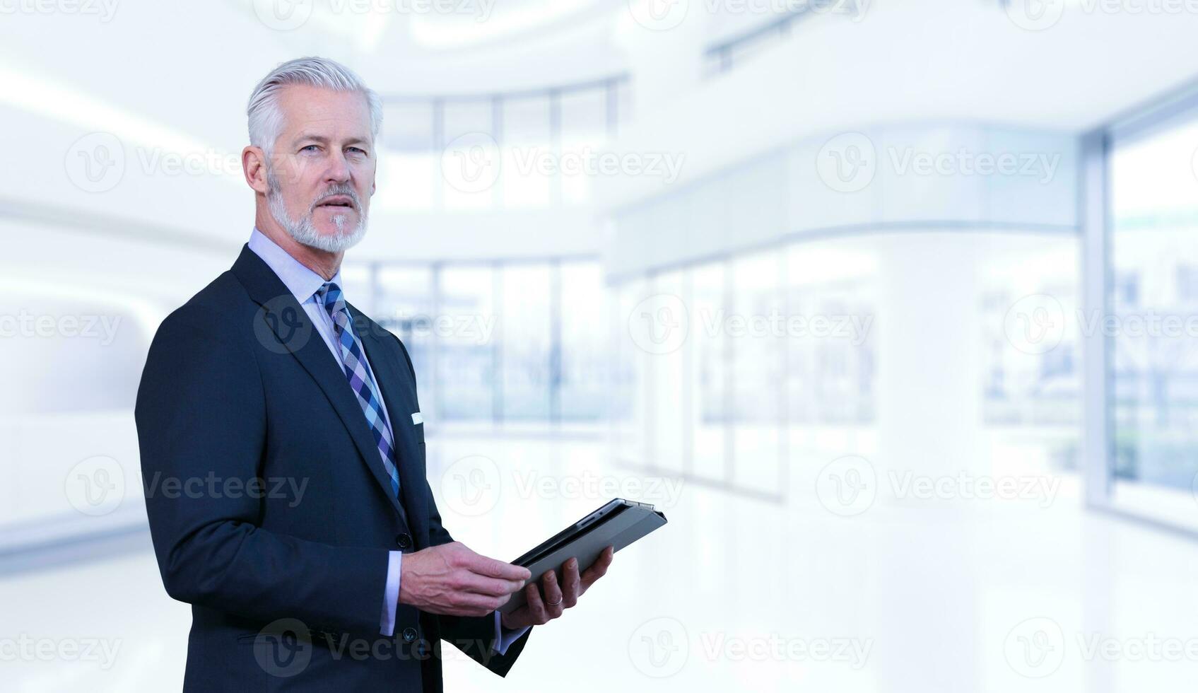Senior businessman in his office photo