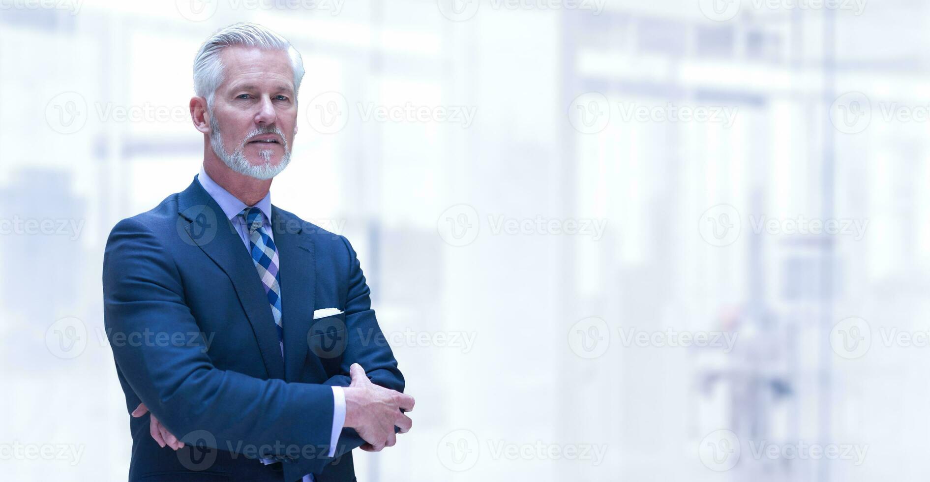 Senior businessman in his office photo