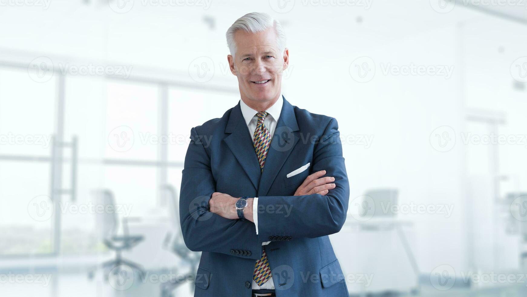 Portrait of senior businessman photo
