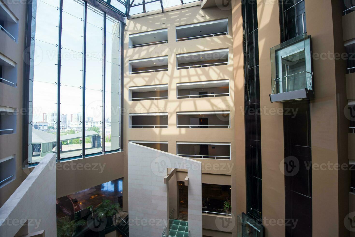 interior of a modern hotel resort photo