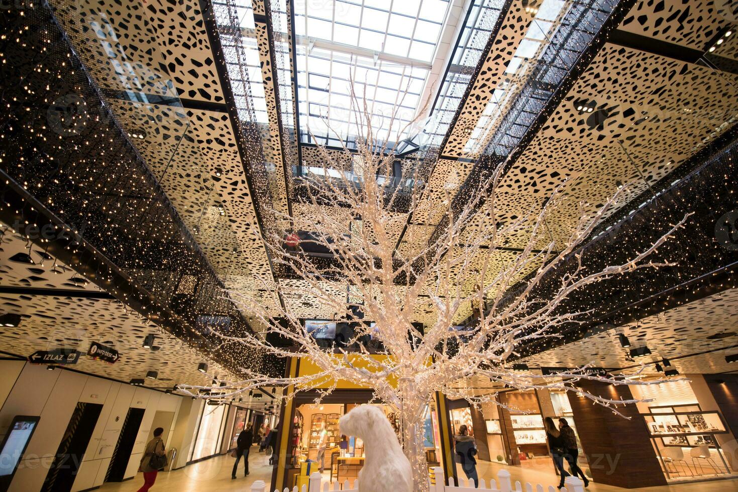 Glowing white tree photo