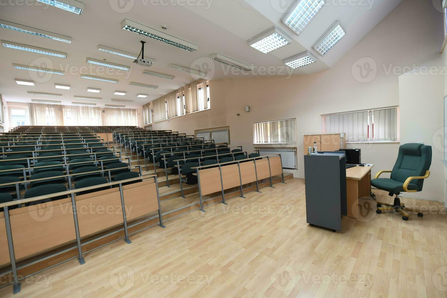 empty classroom view photo