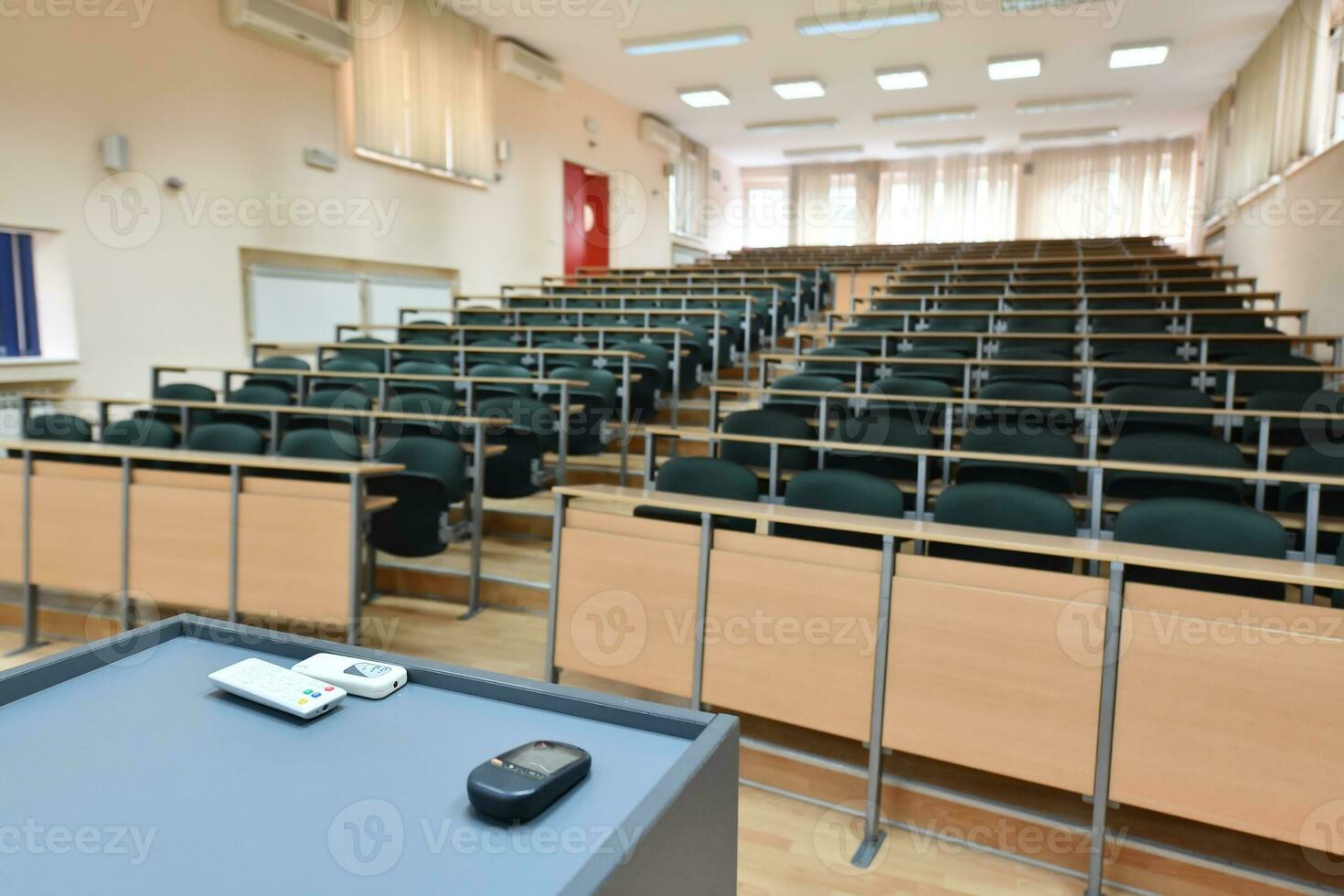 empty classroom view photo