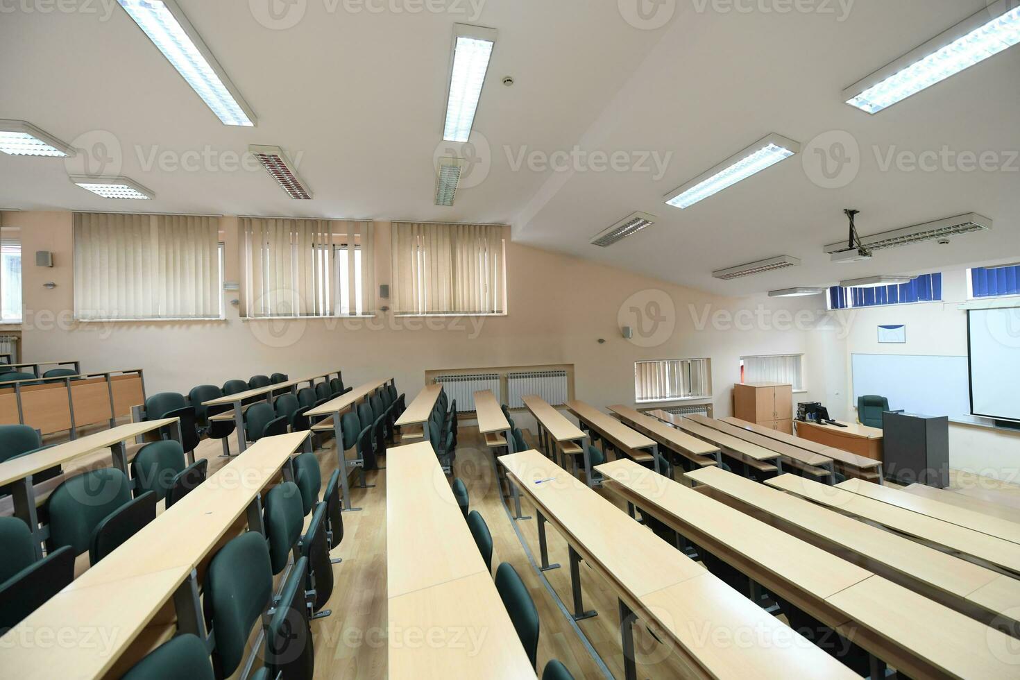 empty classroom view photo