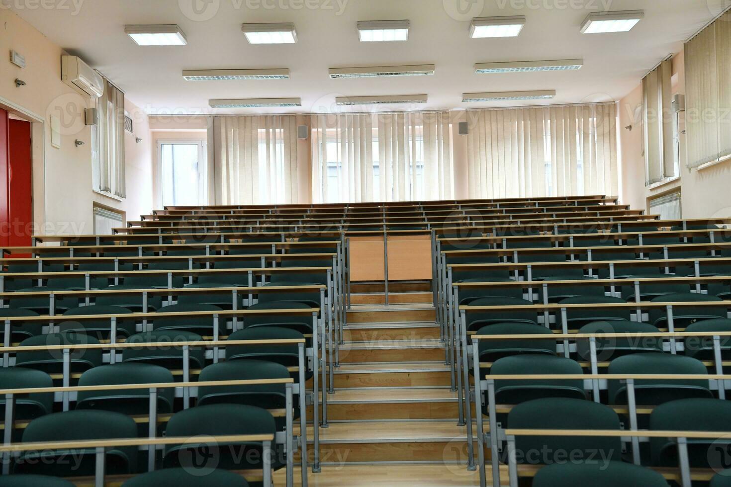 empty classroom view photo