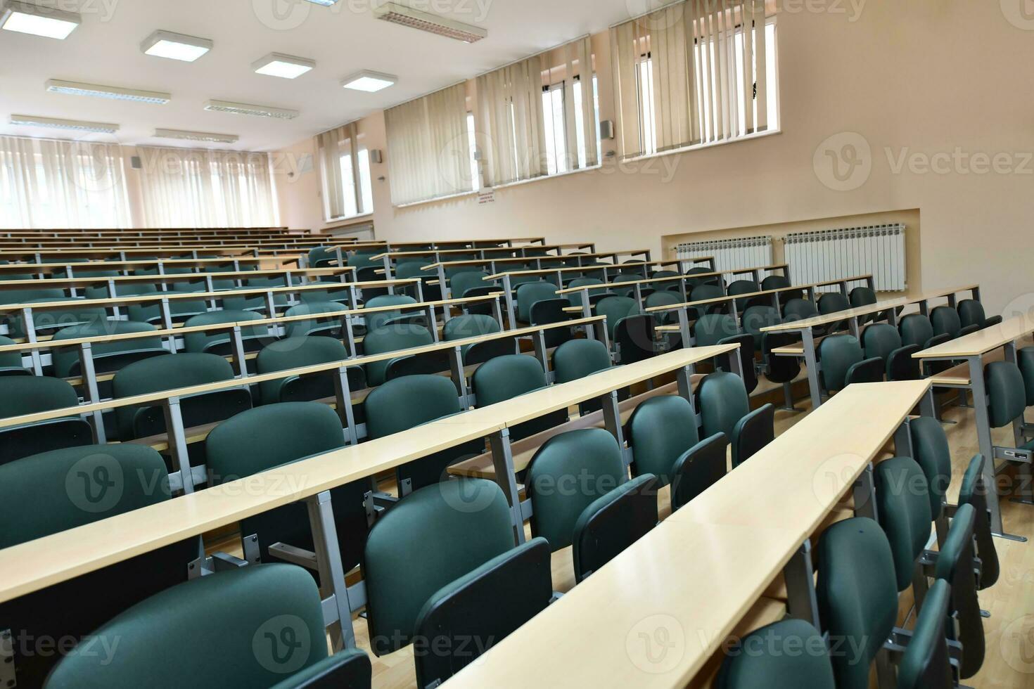 empty classroom view photo