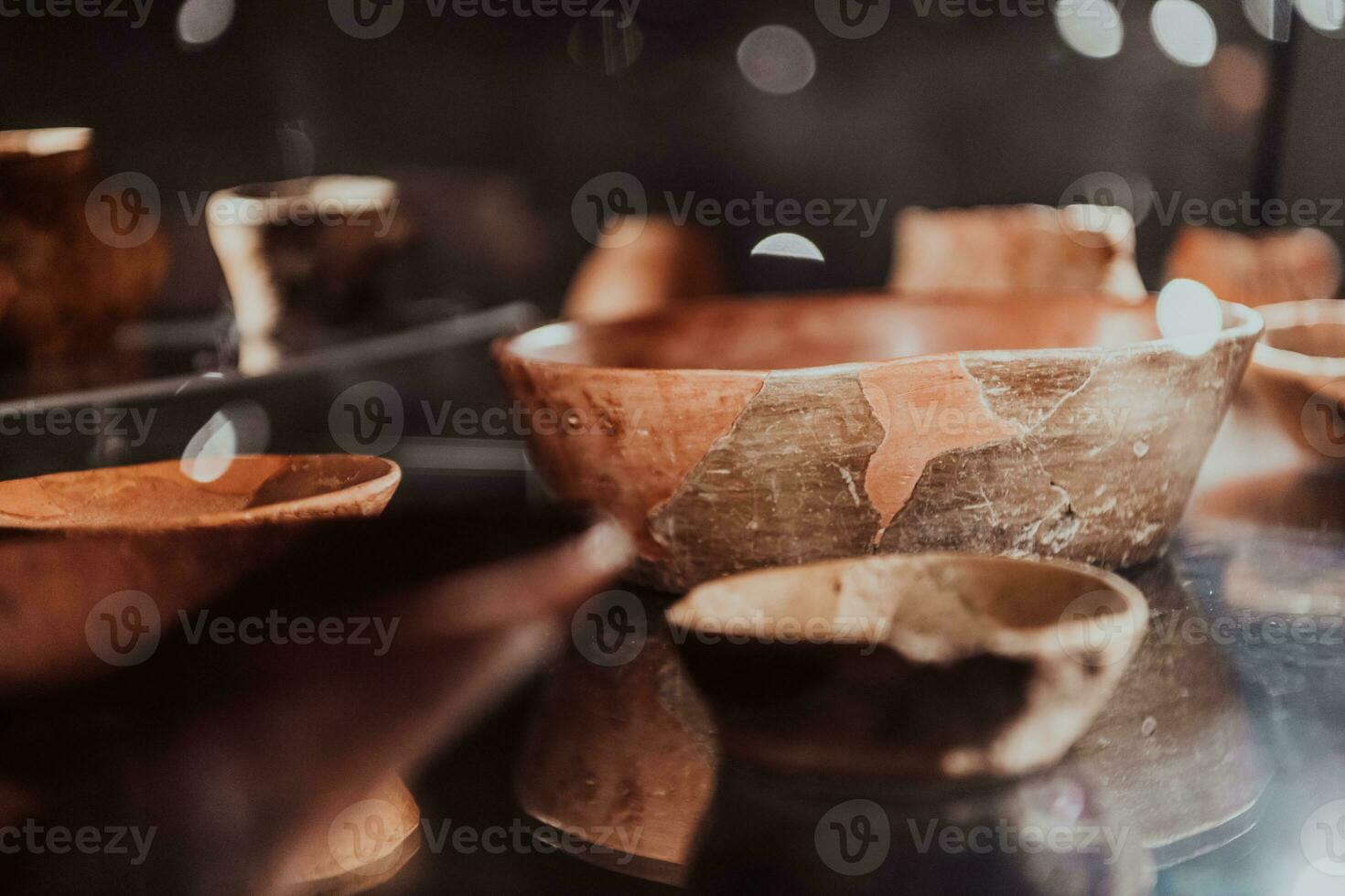 Old traditional Macedonian kitchen items on display in the museum photo