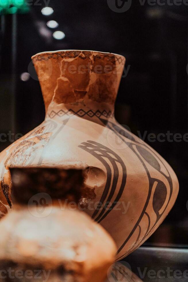 Old traditional Macedonian kitchen items on display in the museum photo