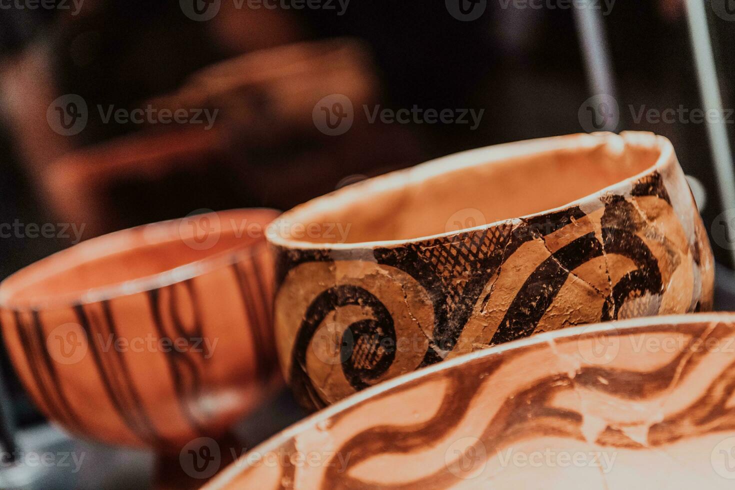 Old traditional Macedonian kitchen items on display in the museum photo