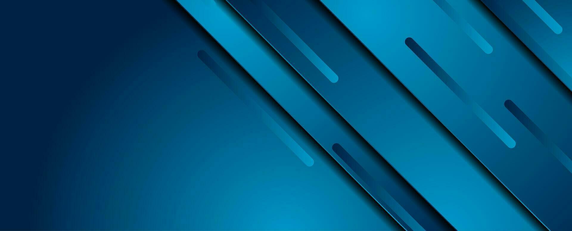 Blue stripes abstract tech geometric background vector