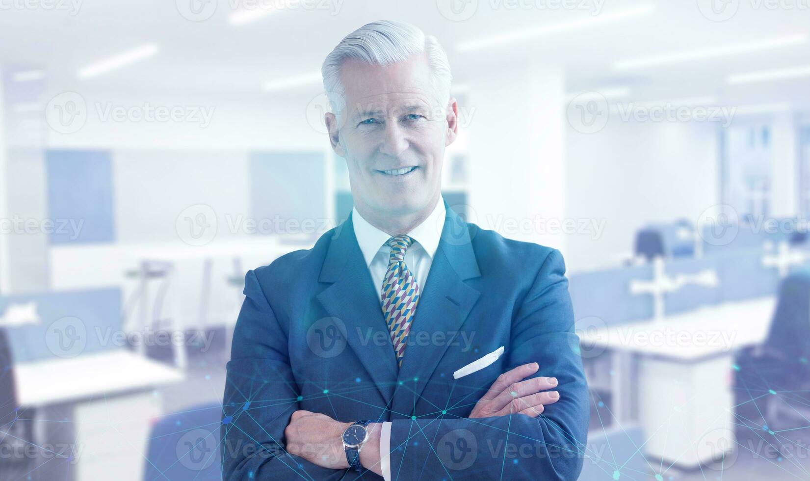 Portrait of senior businessman photo