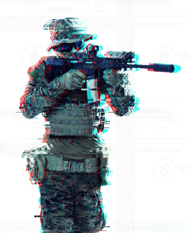 soldier aiming laseer sight optics glitch photo