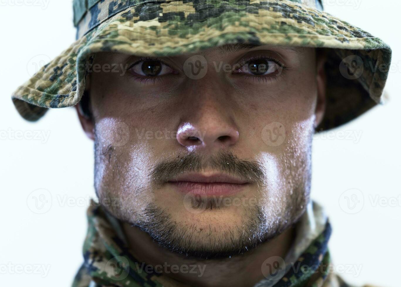 soldier potrait closeup photo