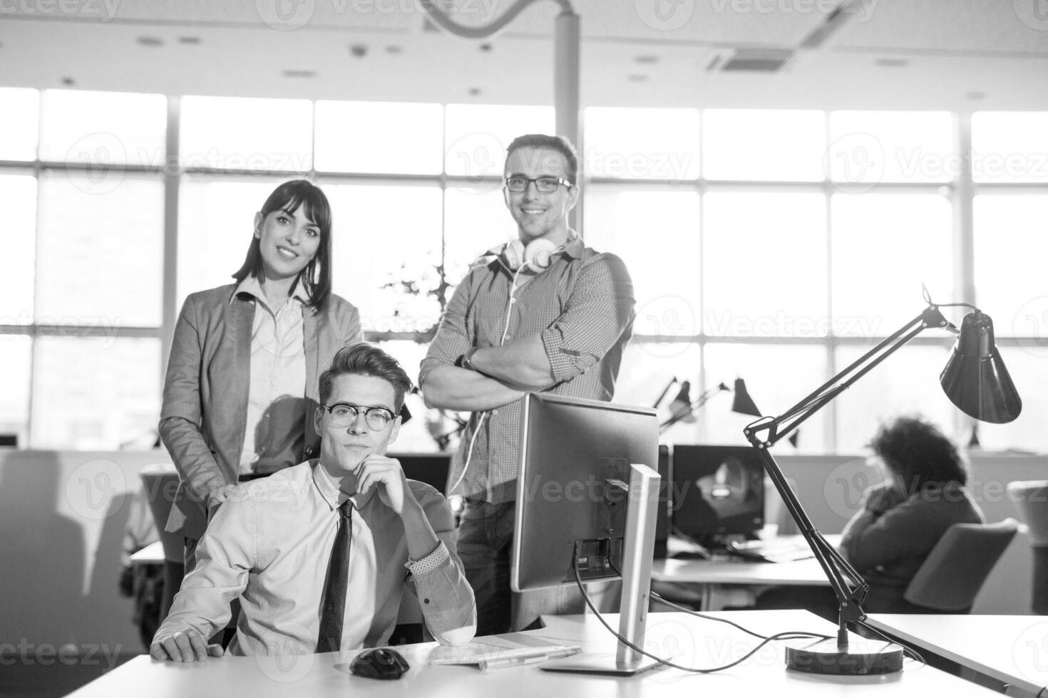 Portrait of a business team At A Meeting photo
