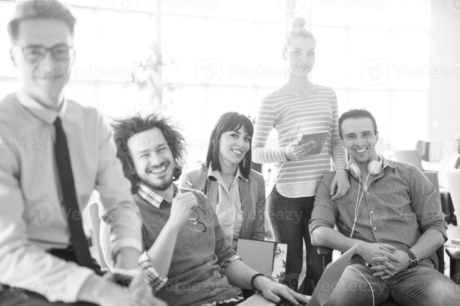 Portrait of a business team At A Meeting photo