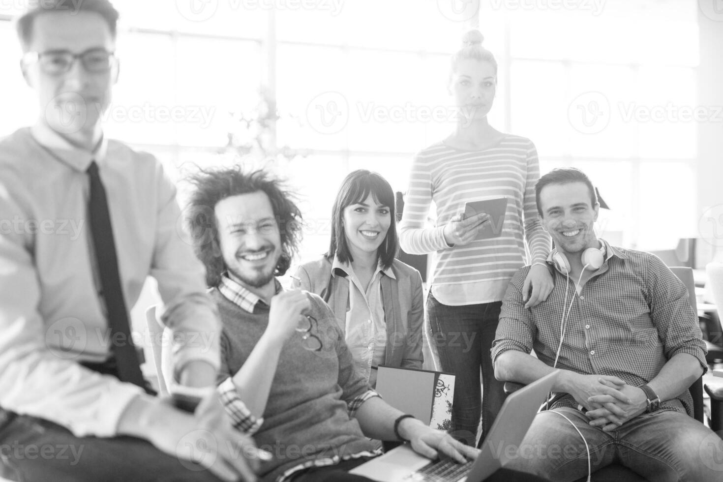 Portrait of a business team At A Meeting photo