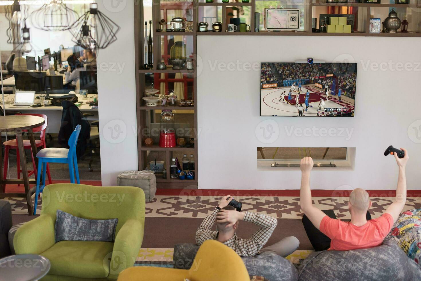 startup Office Workers Playing video console games photo