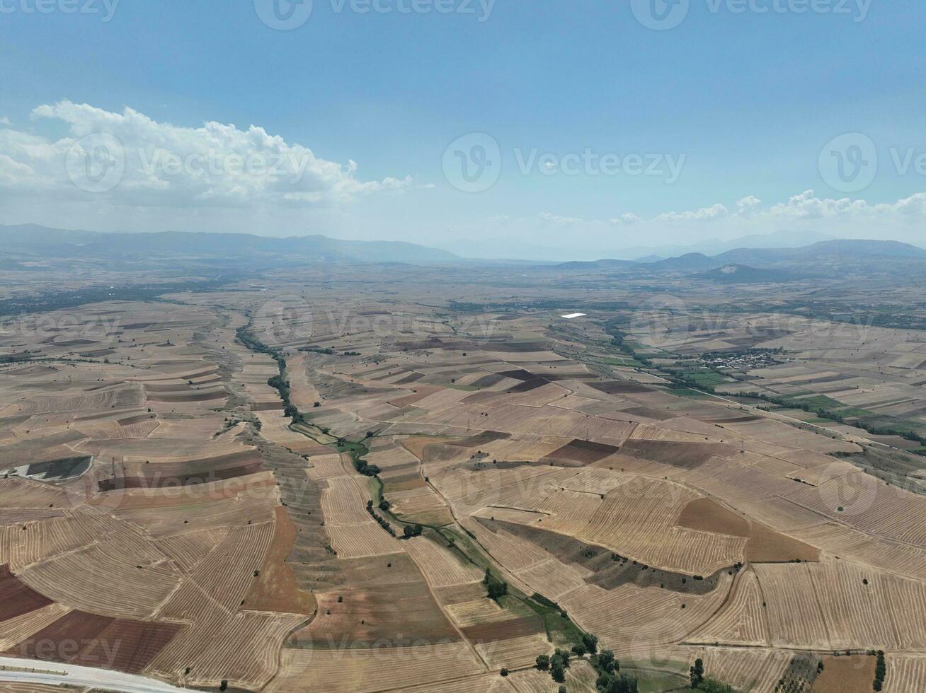 Farm fields Background Texture 4 K Aerial View 4K Turkey Antalya photo