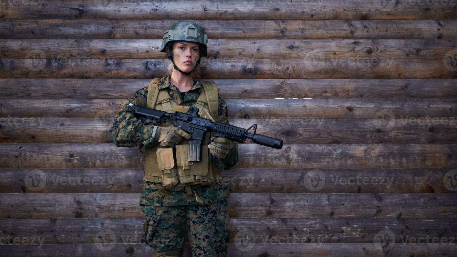 Soldier in a mission photo