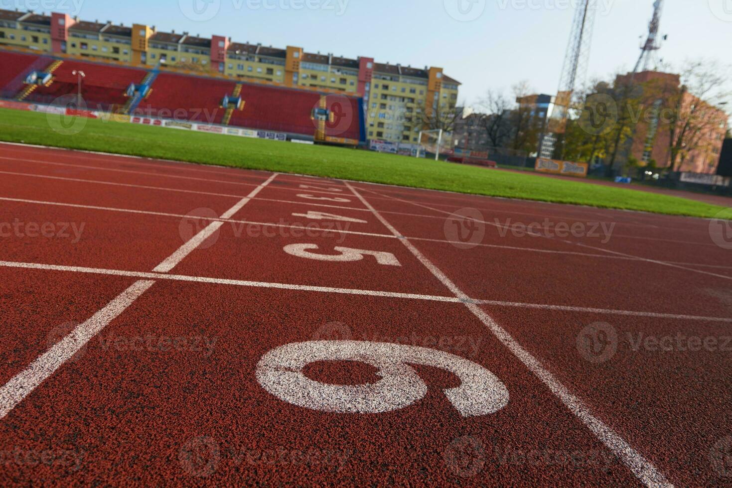 vista de la pista de atletismo foto