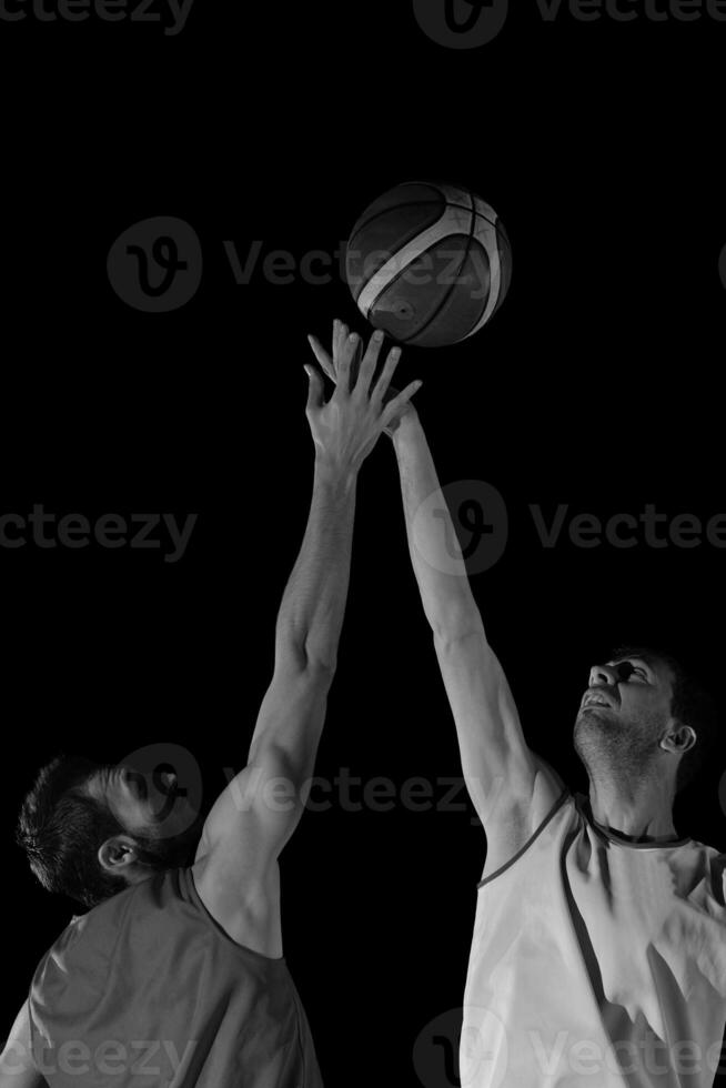 jugador de baloncesto en acción foto