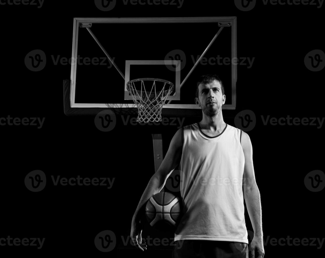 retrato de jugador de baloncesto foto