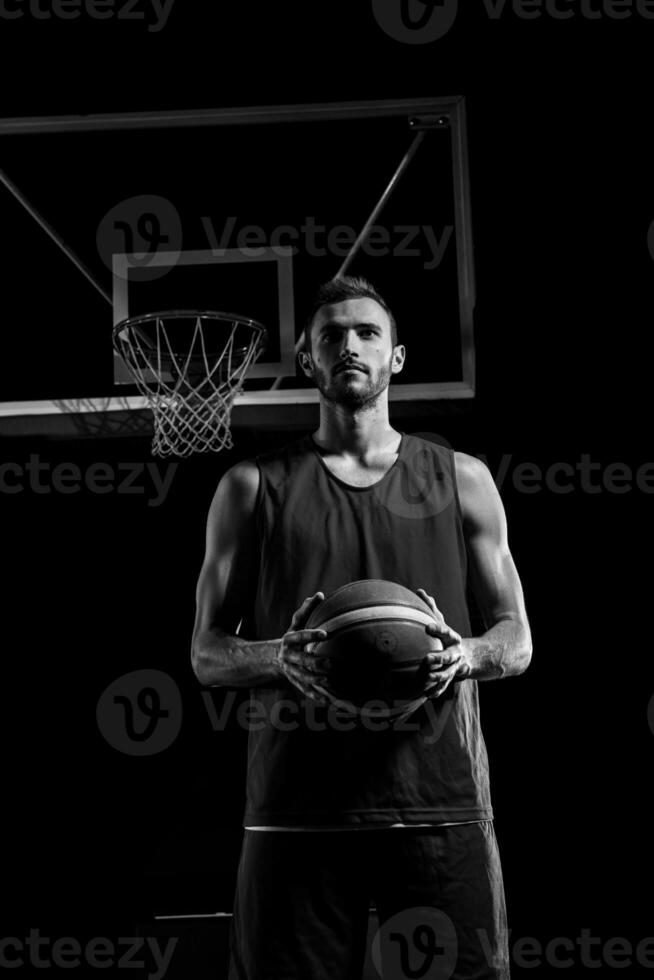 Basketball player portrait photo