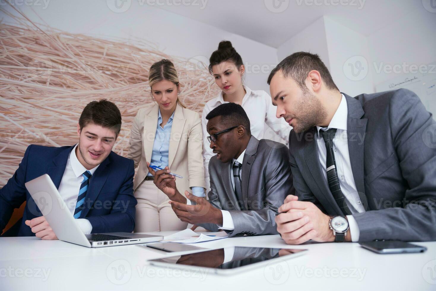 business people group at office photo