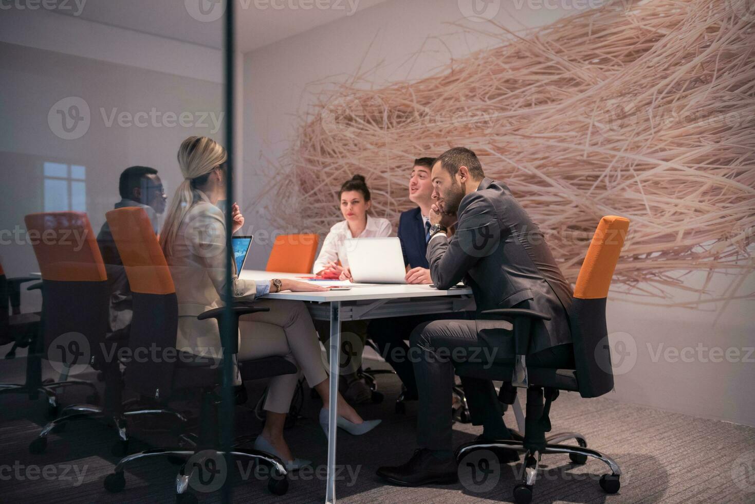 business people group at office photo