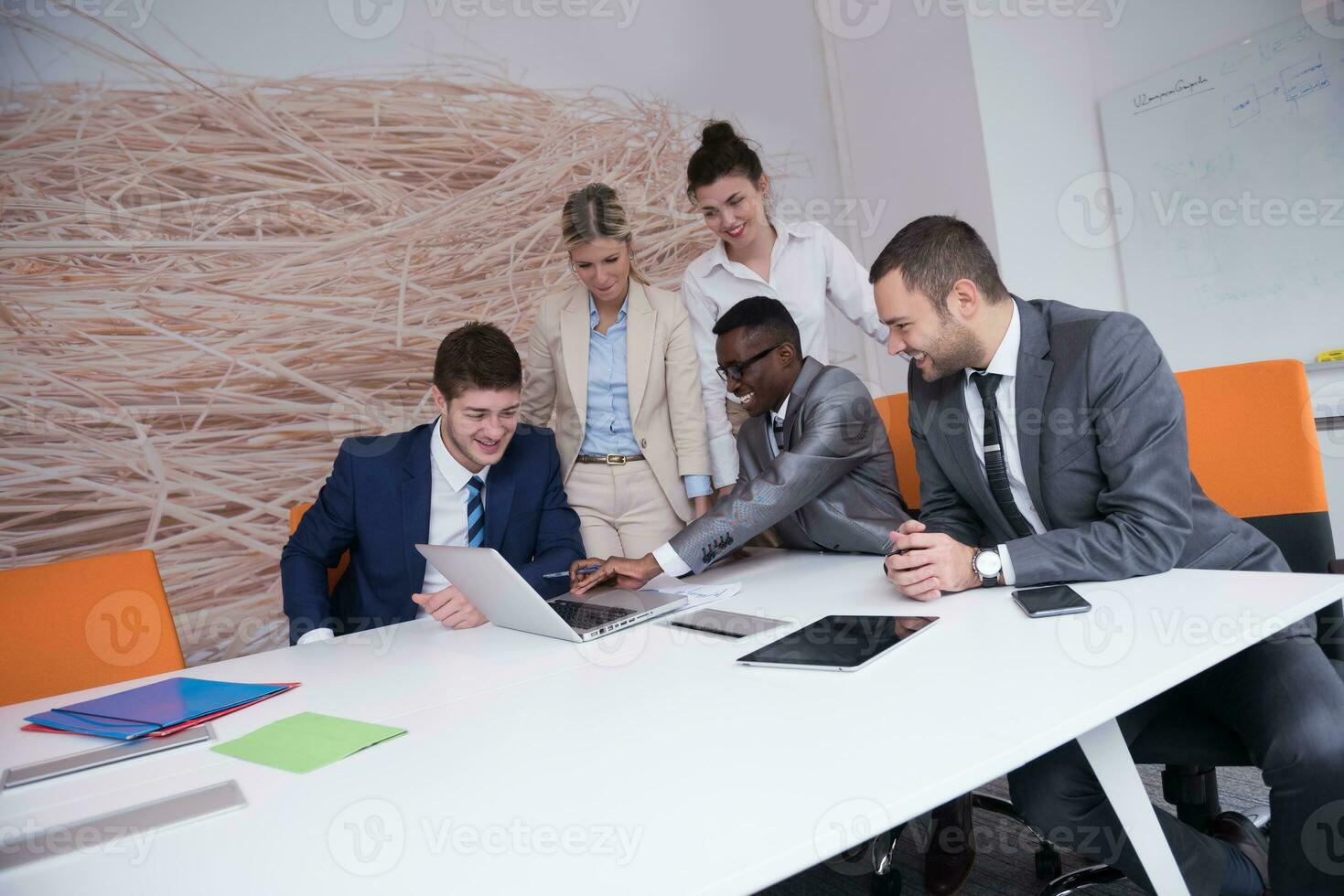 business people group at office photo