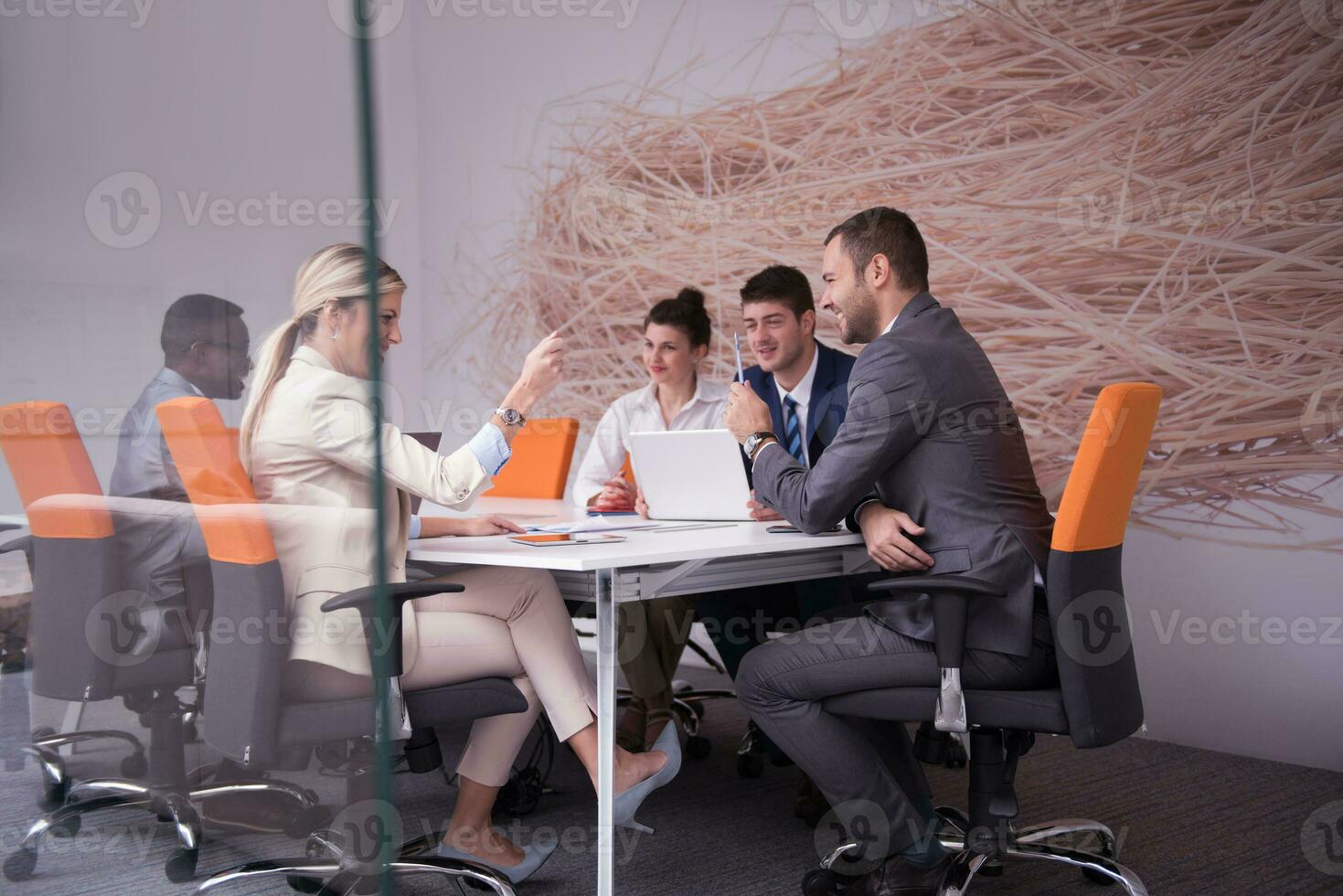 business people group at office photo