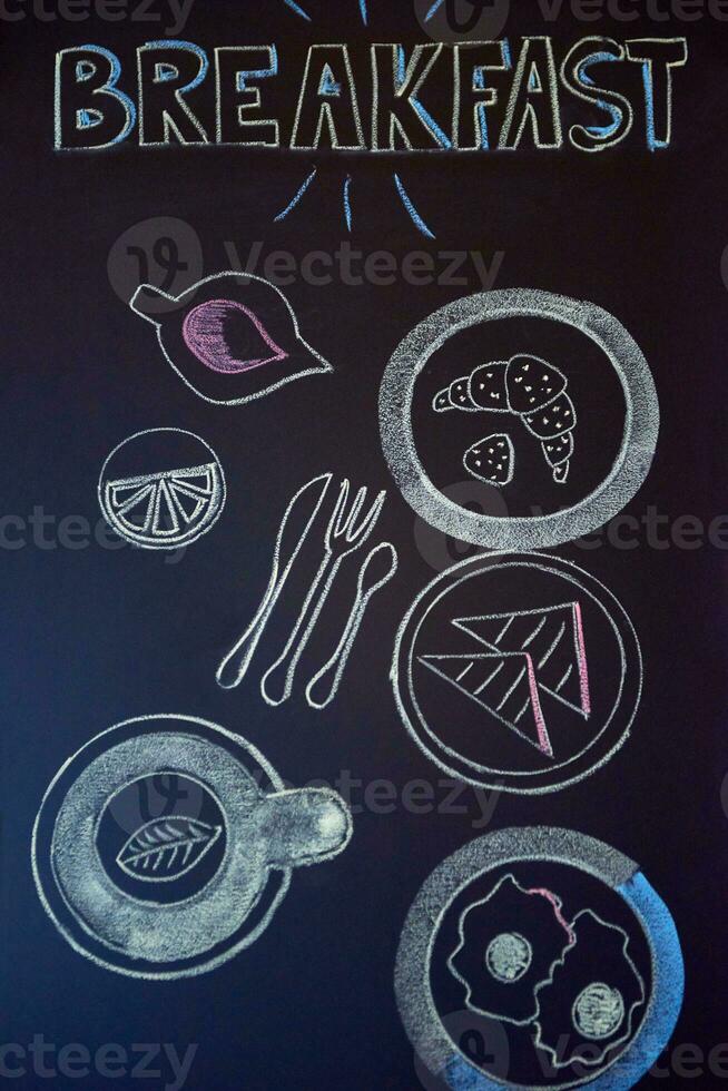 chalkboard drawings view photo