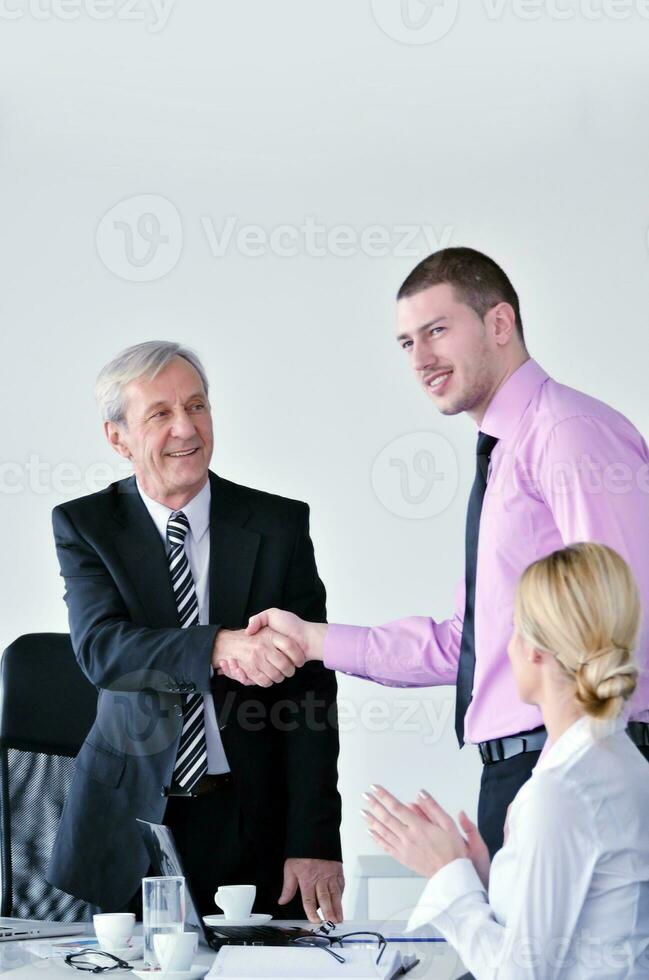 business people group on meeting photo