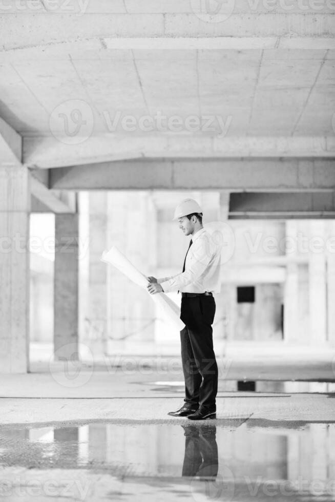 architect on construction site photo