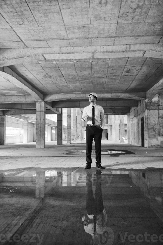 architect on construction site photo