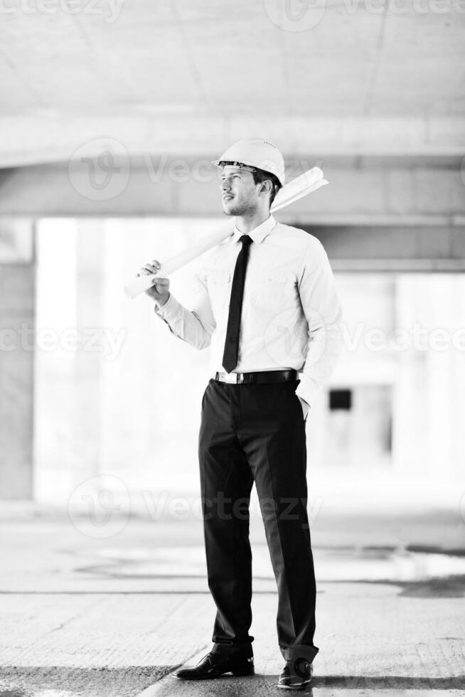 architect on construction site photo