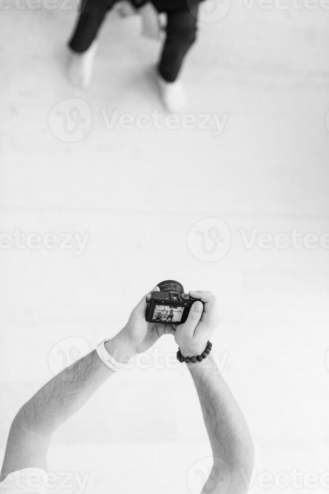 Photoshooting with kid model photo
