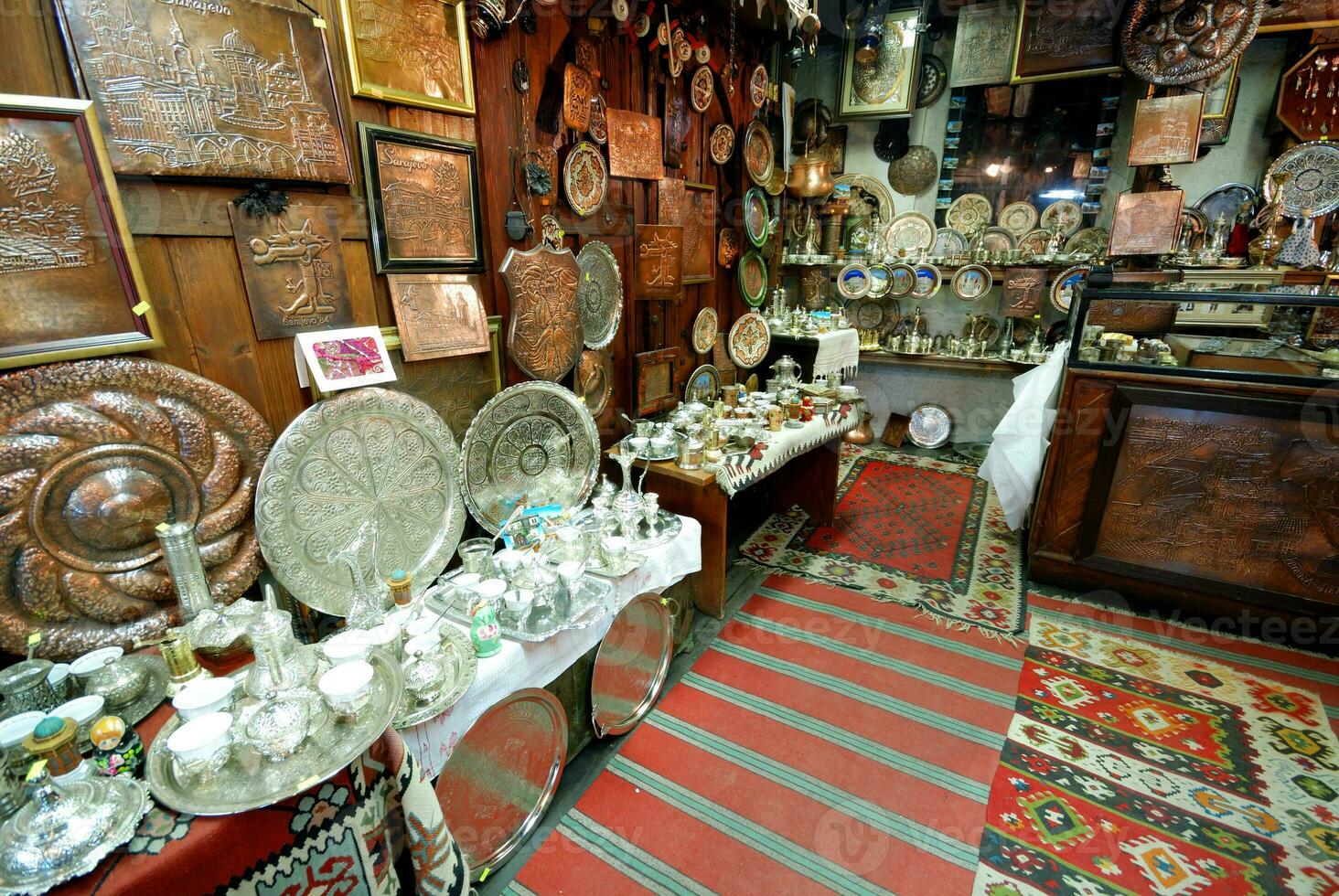 Inside of a oriental gift shop photo